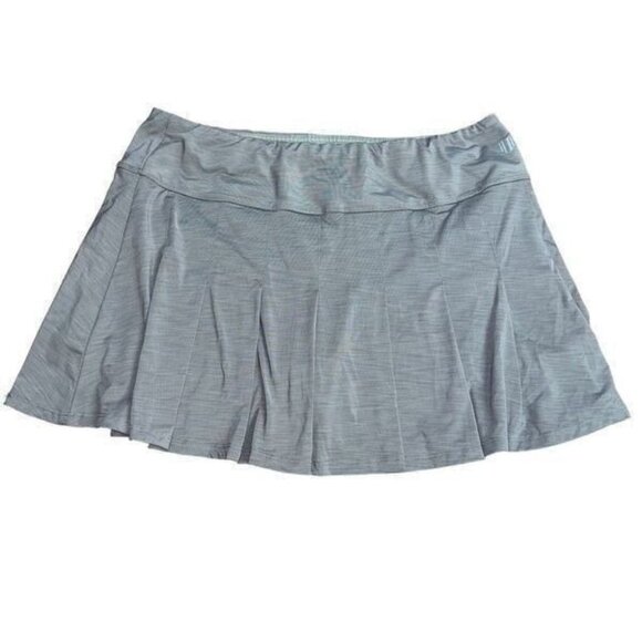 ELEVEN BY VENUS WILLIAMS Grey Pleated Athletic Skort Size XL - Picture 1 of 6